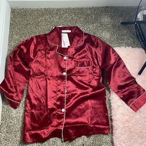 2 piece PJ SET SATIN BRAND NEW NEVER WORN
